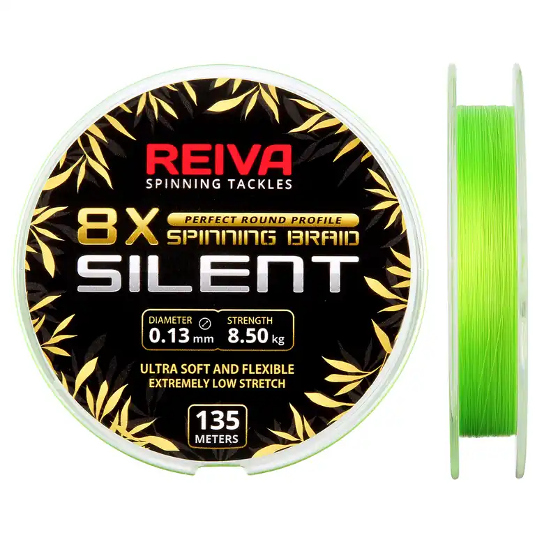 Aanbieding Reiva Silent 135m 0,10mm Fluo Green
