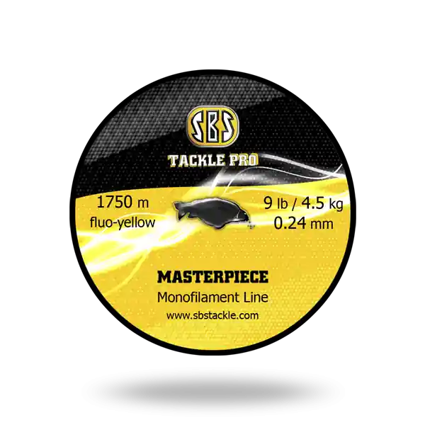 Hoge Kwaliteit SBS Masterpiece Monofilament Line (1750 m, 0.24 mm, 4.5 kg, Black)
