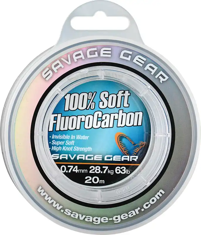 Dagaanbieding Savage Gear SOFT FC 50M 0.22MM 3.5KG 7.6LB CLEAR fluorcarbon zsinór