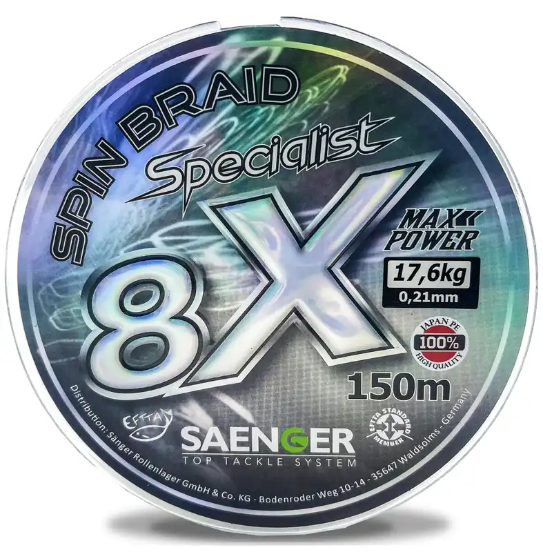 Beperkt Aanbod Saenger 8X fonott zsinór szürke / 150m