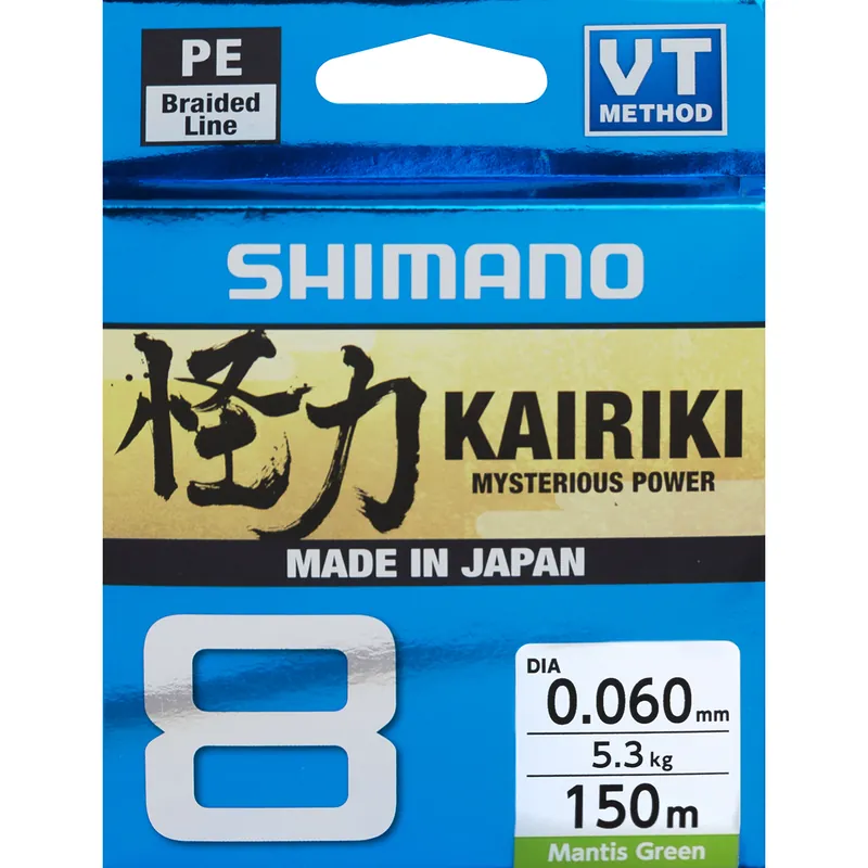 Shimano Kairiki 8 150m Mantis Green 0.130mm/8.2kg Snelle Levering