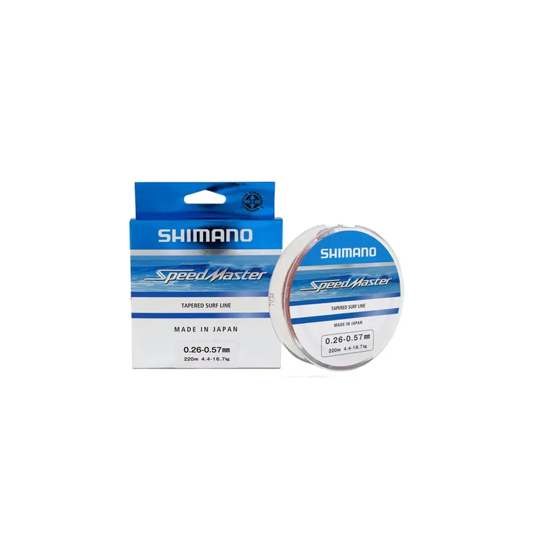 Beste Prijs Shimano Line Speedmaster Surf Taper ld 10x15m 0.18-0.50mm Clear