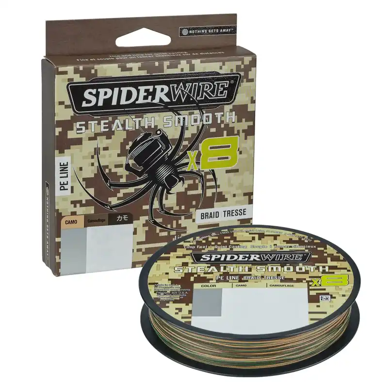 SpiderWire SS8SVP30-CSSM8 .19mm 300M 18.0Kg CAMO fonott pergető zsinór Gecertificeerd