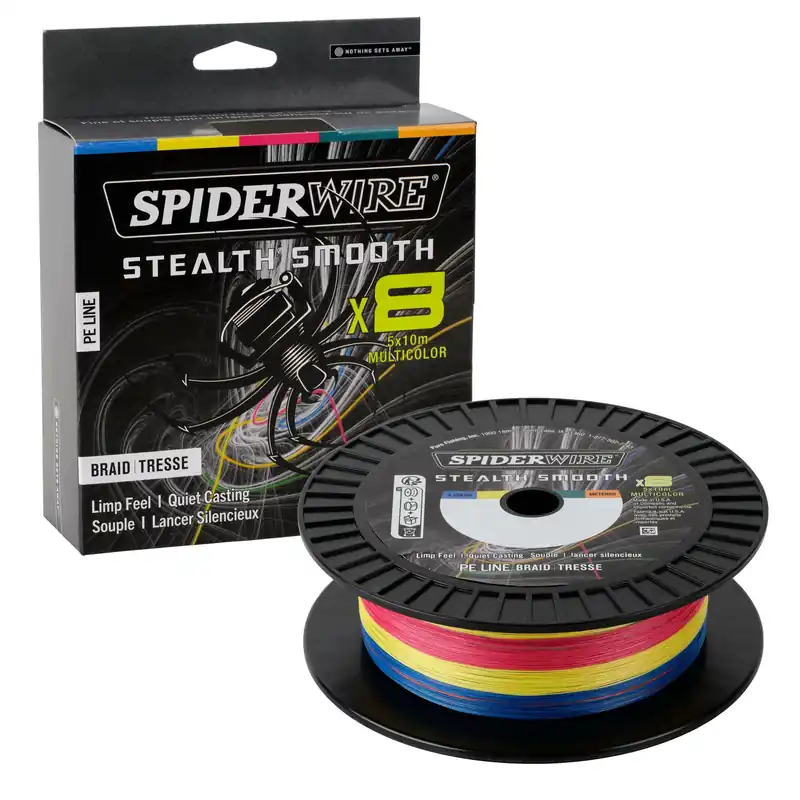 SpiderWire SS8SVP65-5C SS85x10m 600m 38.1kg 0.33mm fonott pergető zsinór Lage Kosten