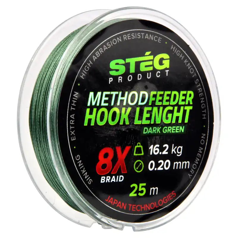 Stég Method Feeder előkezsinór 0.12mm 25m Nieuw
