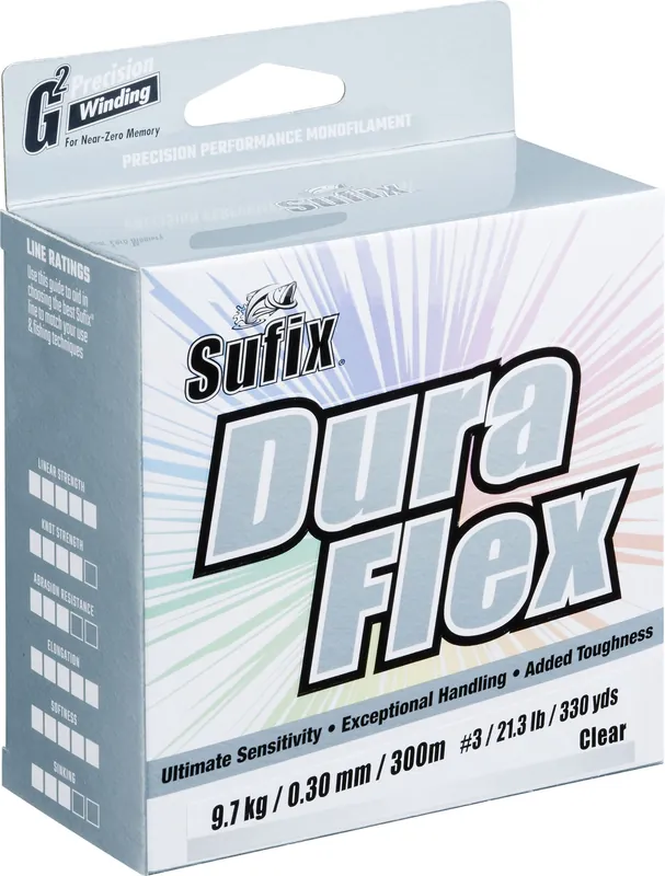 Sufix DURAFLEX 150M CLEAR 0,40mm 15,5kg Finale Uitverkoop