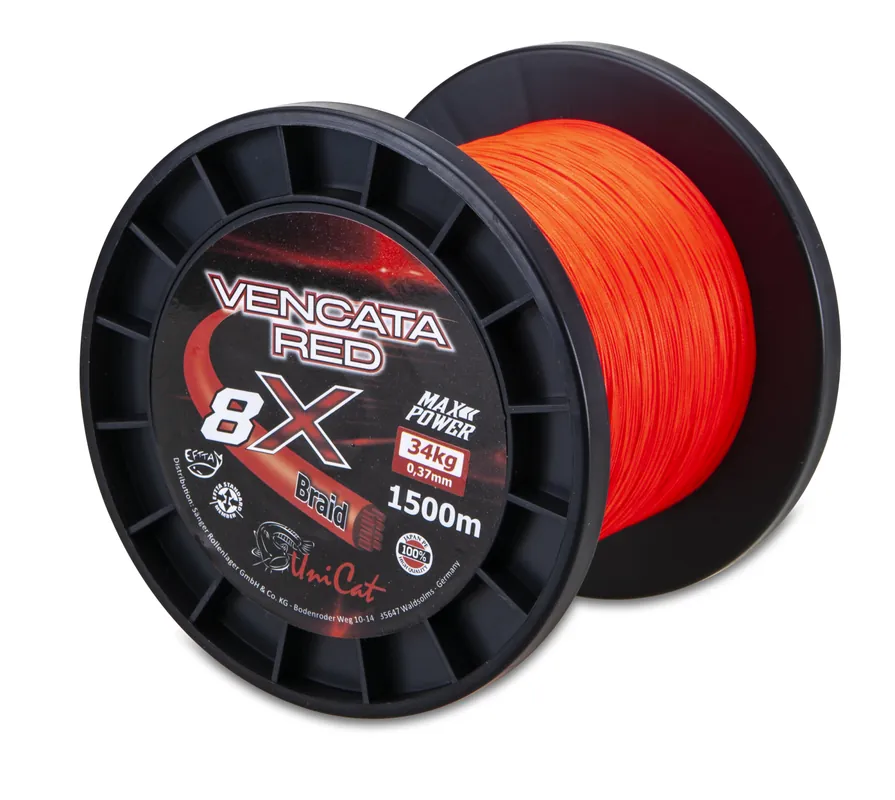 Uni Cat Vencata Red 8X fonott zsunór 0,60mm / 1500m / 57kg Koop Vandaag