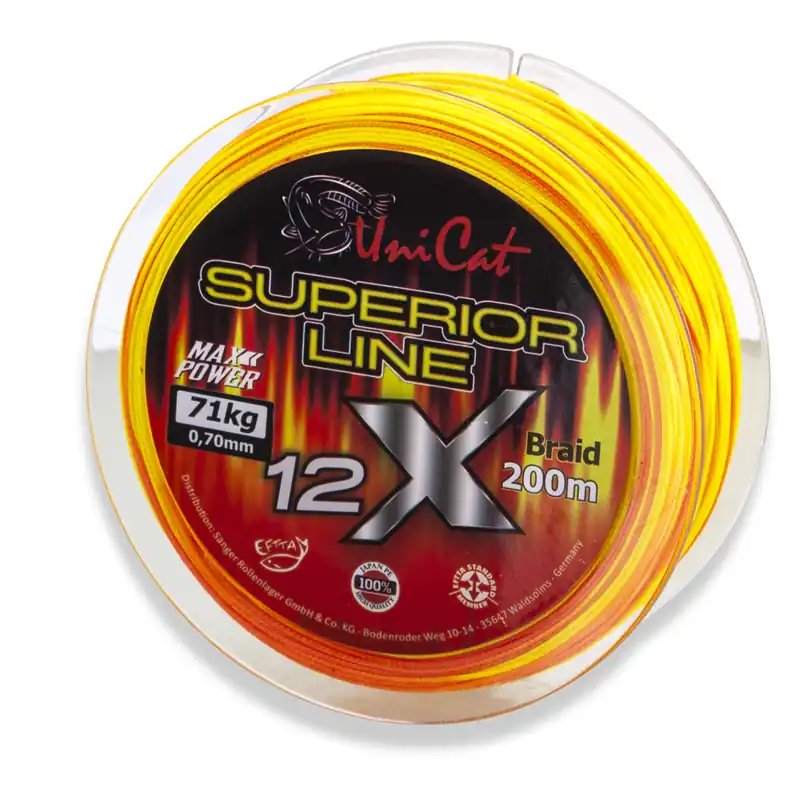 Koopje Uni Cat Superior12X harcsás fonott zsinór 0,60mm / 200m / 62kg