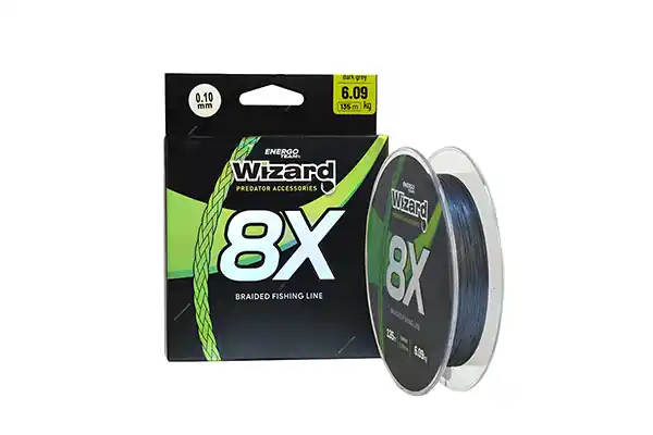 Goedkoop Wizard 8X Fonott Zsinór Dark Grey 0,35 mm 31,59Kg 135M