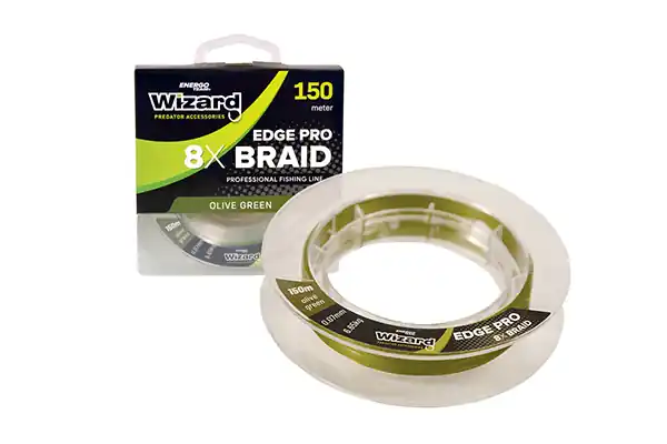 Bestel Nu Wizard Edge Pro 0.18mm Olive Green 8X Braid 150M 19,21Kg