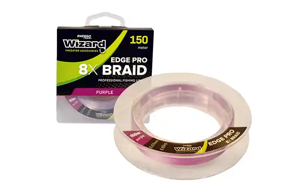 Beperkt Aanbod Wizard Edge Pro Violet 8X 0.08mm Braid 150M 7,45Kg