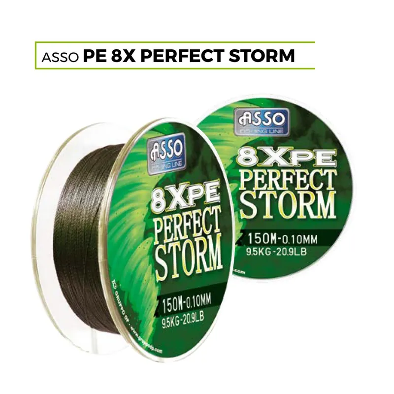 Asso Pe8X Perfect Storm 300m 0,41mm 31,10kg Korting