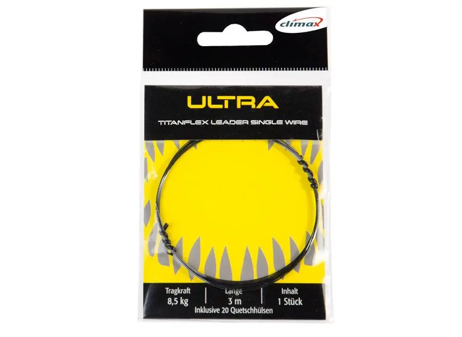 Aanbieding Climax Ultra Predator Ragadozó Előke Zsinor Titanium 3m 8.5kg