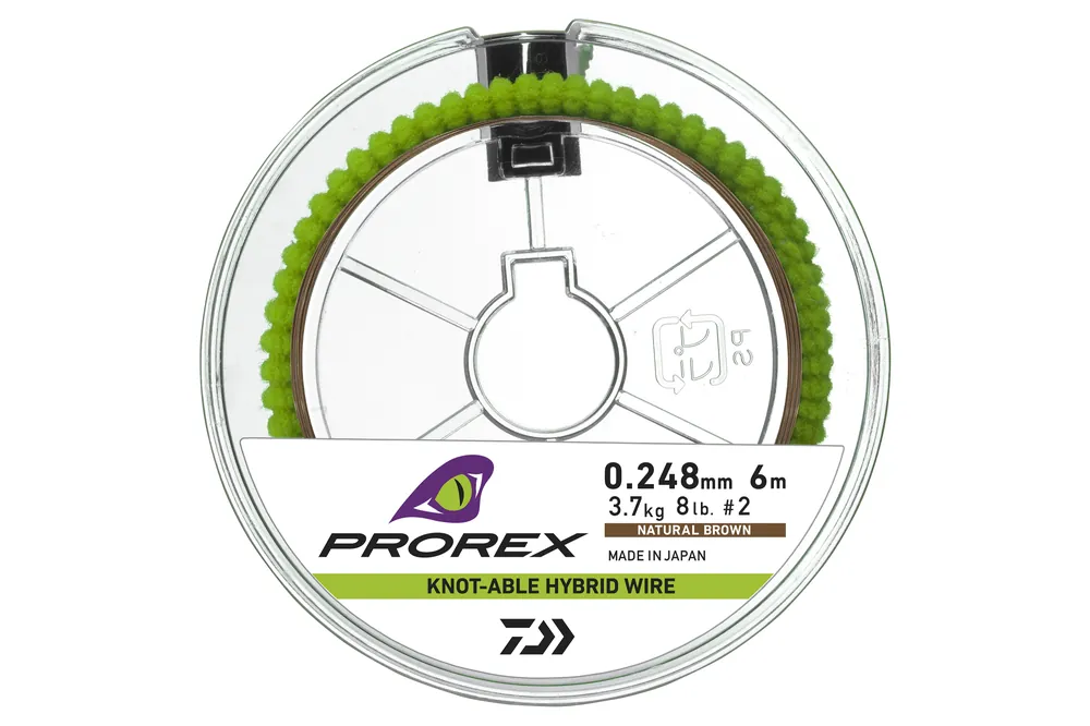 Daiwa Prorex Hybrid Knotable Wire PX HKW 6m-5.4kg brown, 5.4kg, 0.300mm Betaalbaar
