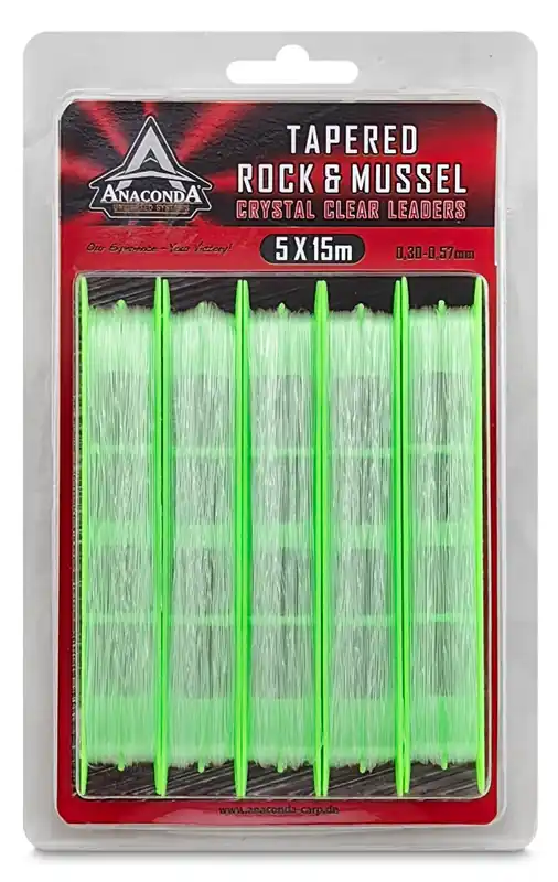Merkproduct ANACONDA Tapered Rock&Mussel előtétzsinór 0,33-0,57mm /15m /5db