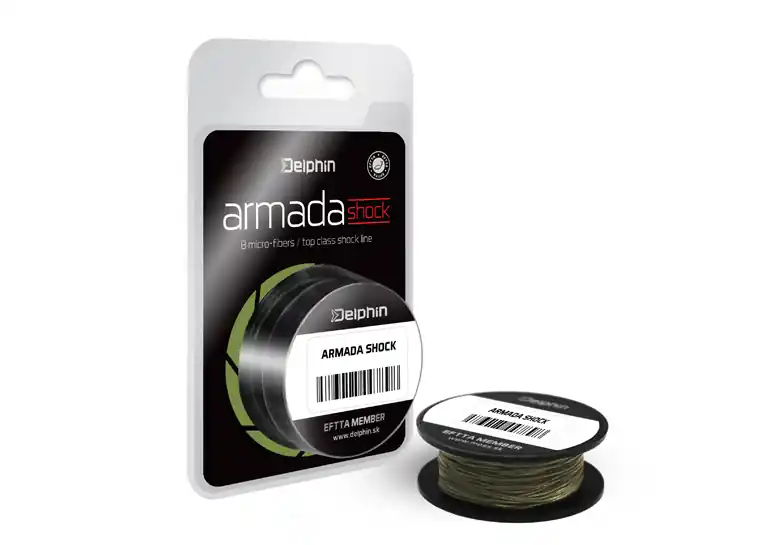 Delphin ARMADA SHOCK zöld 0,30mm 68lbs 20m Gecertificeerd