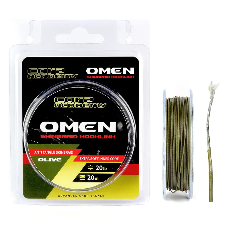 Carp Academy Omen Skinbraid Olive 25Lb 20m Aanbieding