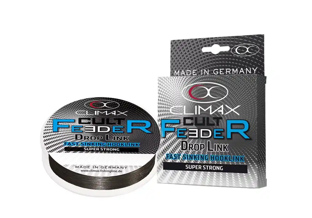 Climax Cult Feeder Fast Sinking Braid Droplink 10m 0.15mm 7.5kg Dark Grey Premium