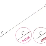 Aanbieding Kötött horog Delphin Proxi Sting / 6db (12cm / 0,10mm / BARB 10 / Sting 5mm)