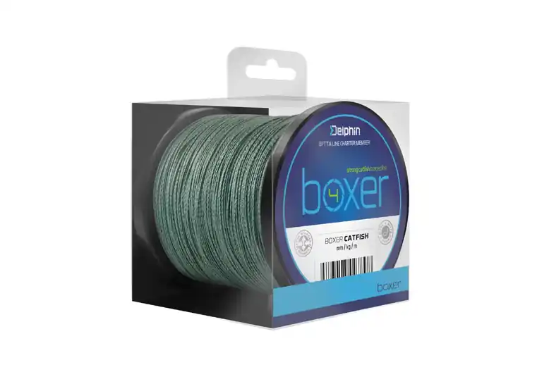 Delphin BOXER zöld harcsázó zsinór (0,50mm 41,7kg 150m) Hete Deal