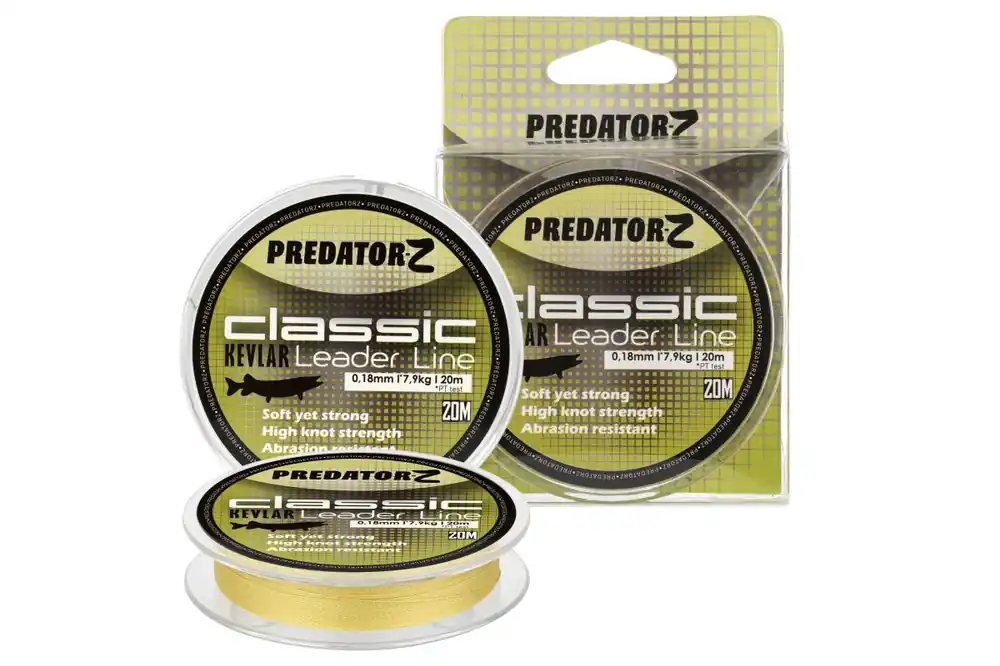 Direct Beschikbaar Predator-Z Classic Kevlar előkezsinór, o 0,18mm, 20m, 7,9kg