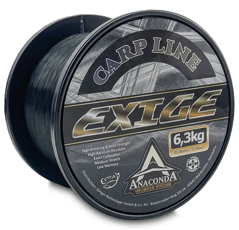 ANACONDA Exige Carp Line monofil zsinór / 0,33mm / 1200m / 8,6kg Veilige Betaling