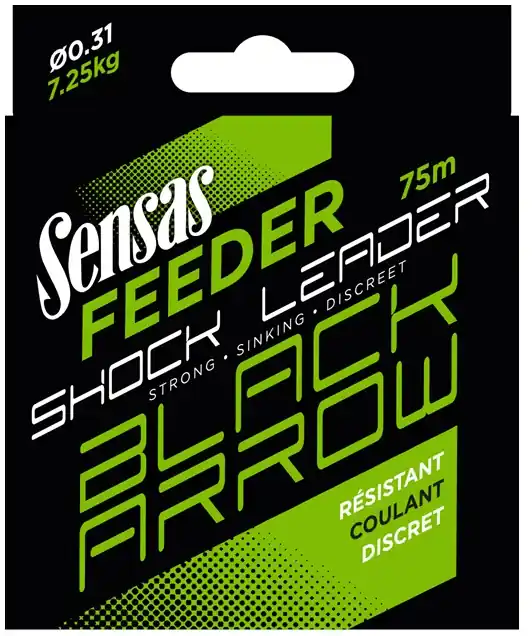 Sensas Shock Leader Feeder Black Arrow 75m 0,31mm Direct Beschikbaar
