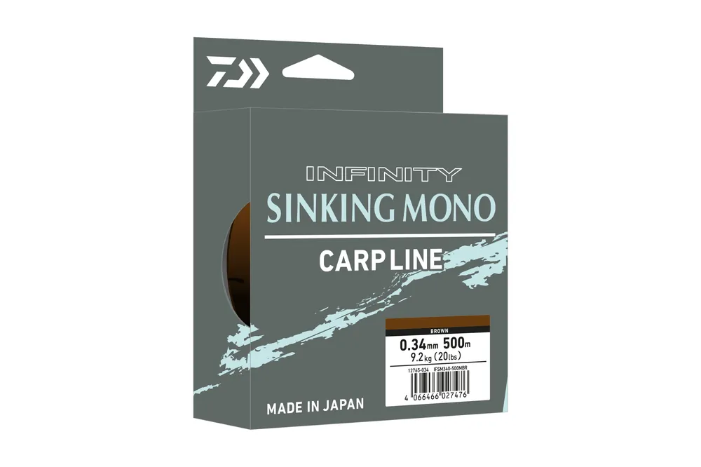 Nieuw Daiwa Infinity Sinking Mono brown, 0.37mm, 10.10kg, 3000m