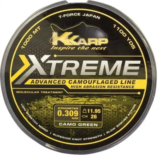 Koop Vandaag K Karp Extreme Camo Weed 1000m 0,28mm zsinór