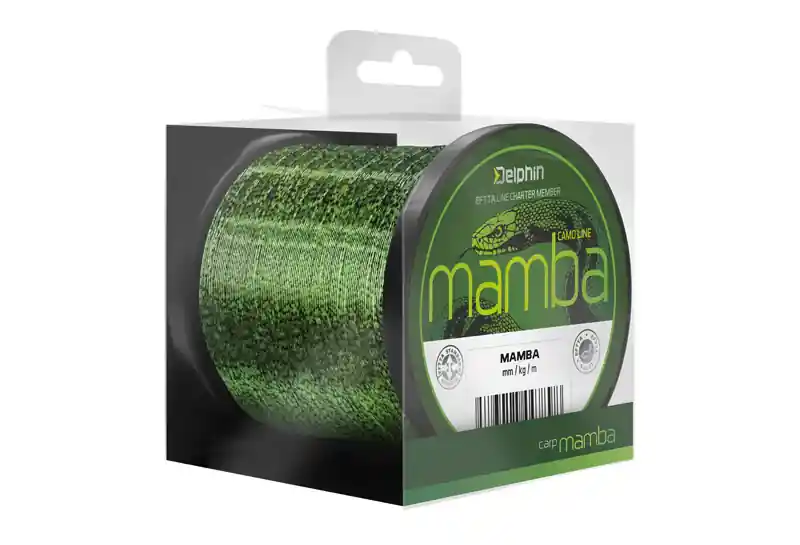 Delphin MAMBA Carp / camou (0,28mm 6,1kg 300m) Laatste Versie