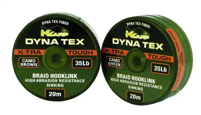 Beperkt Aanbod K-Karp Xtra Tough 20m 45 lb camo zöld fonott előke