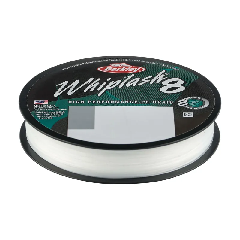 Express Levering Berkley Whiplash8; 150m 165yd, 0,18mm, 23,3kg 51lb , Crystal fonott zsinór