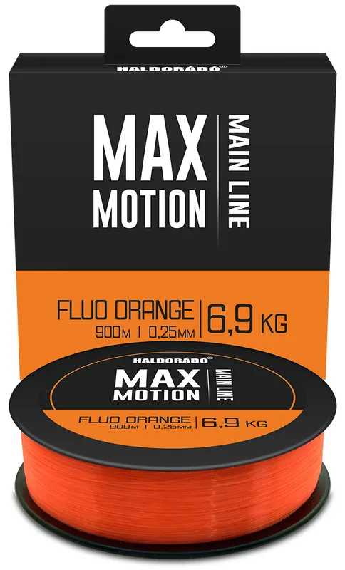 HALDORÁDÓ MAX MOTION Fluo Orange 0,25 mm / 900 m - 6,9 kg Express Levering