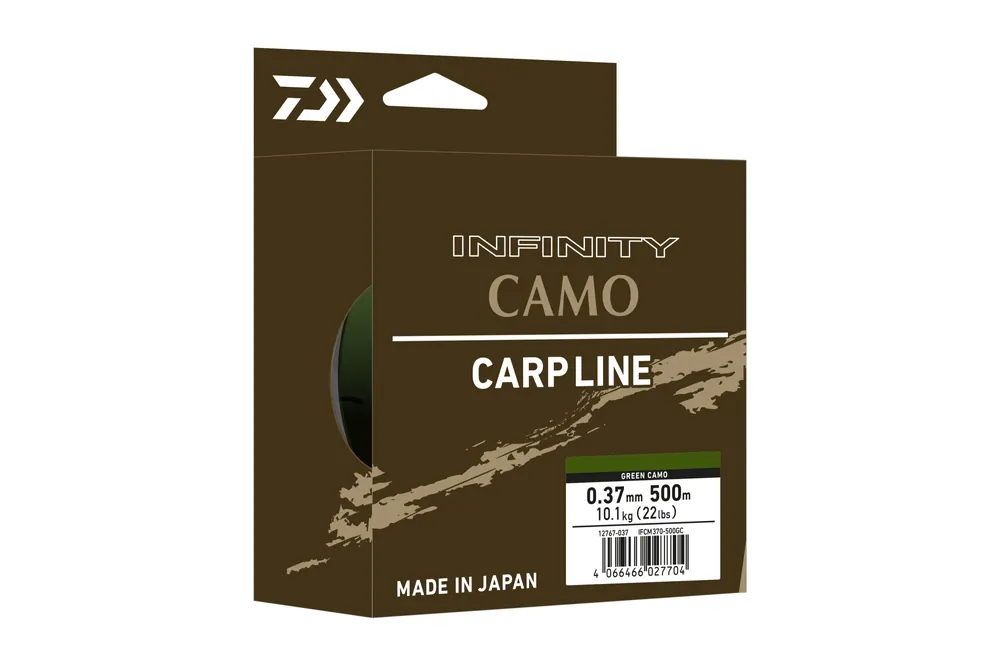 Daiwa Infinity Camo green camo, 0.37mm, 10.10kg, 500m Express Levering