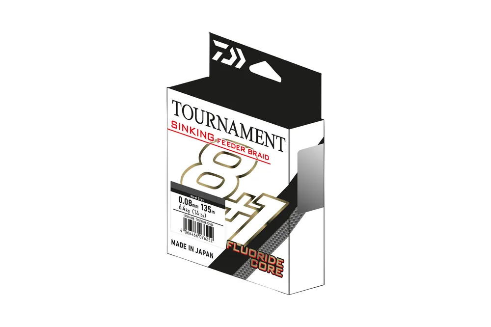 Daiwa Tournament Sinking Feeder Braid TNSFB010-150SG steel grey, 0.10mm, 135m Dagaanbieding