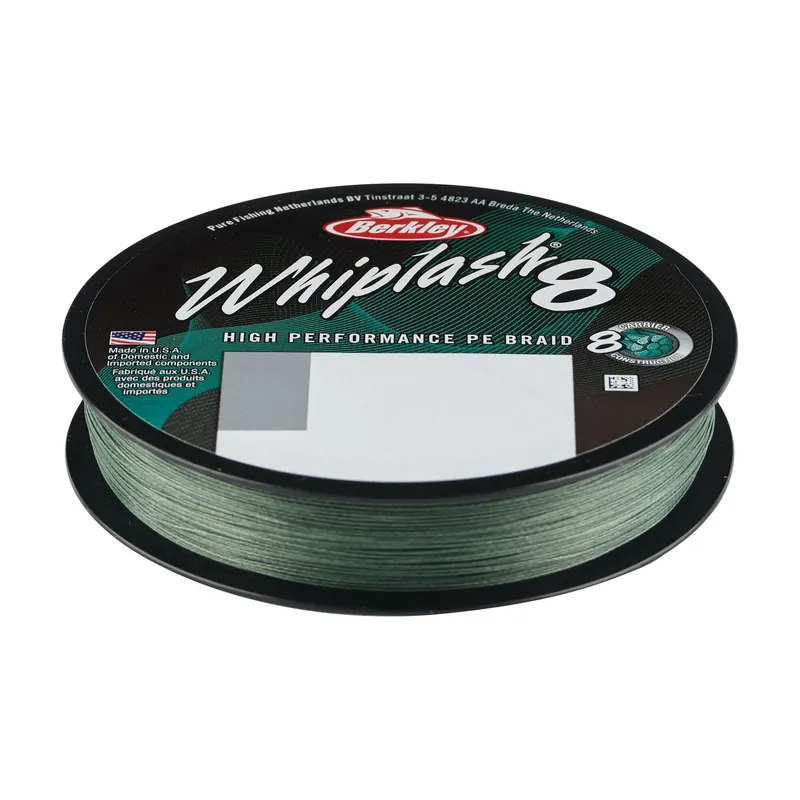 Berkley Whiplash8; 150m 165yd, 0,20mm, 27,7kg 61lb , Moss Green fonott zsinór Gratis Retour