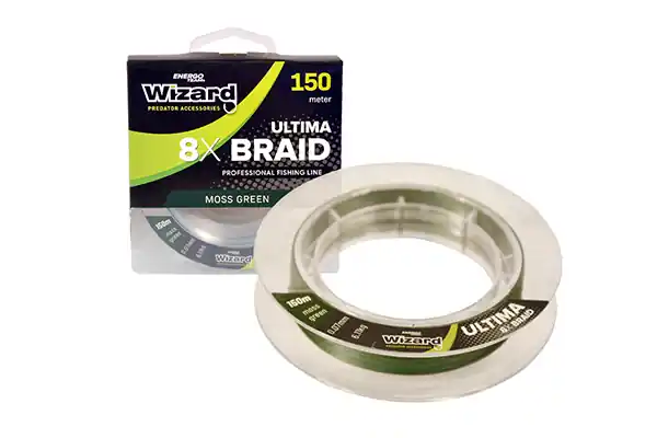 Wizard Ultima 8X 0.16mm Moss Green Braid 150M 11,36Kg Koop Vandaag